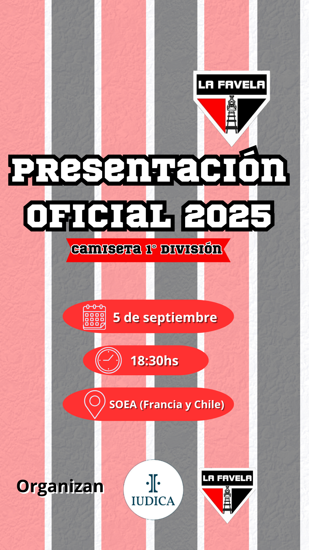 PRESENTACIÓN DE LA CAMISETA DEL CLUB LA FAVELA 